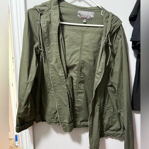 Torrid Olive Green Zip-Up Jacket